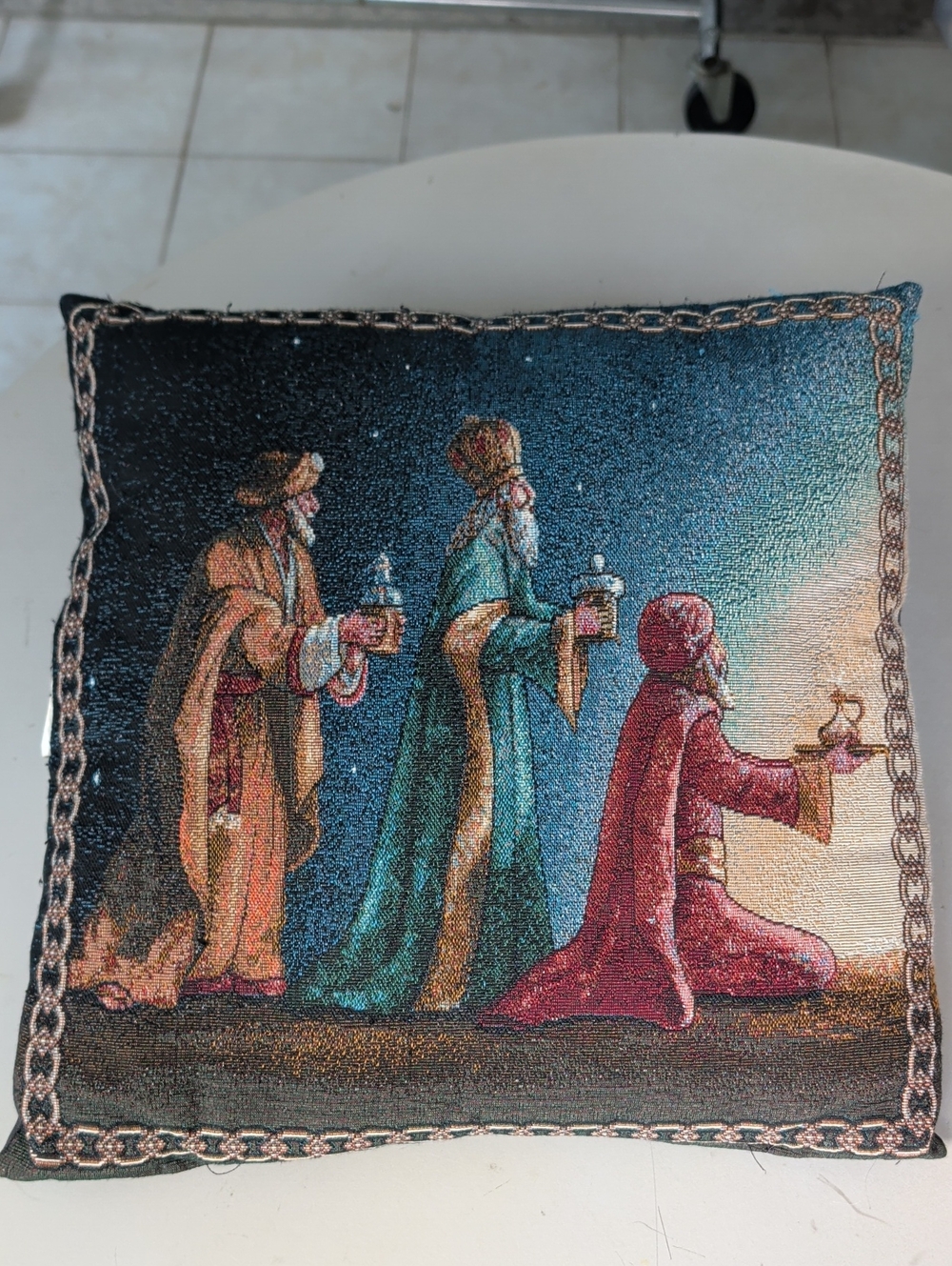 Mohawk Holiday Three Wise Men Decorative Pillow Multicolor Christmas Religious